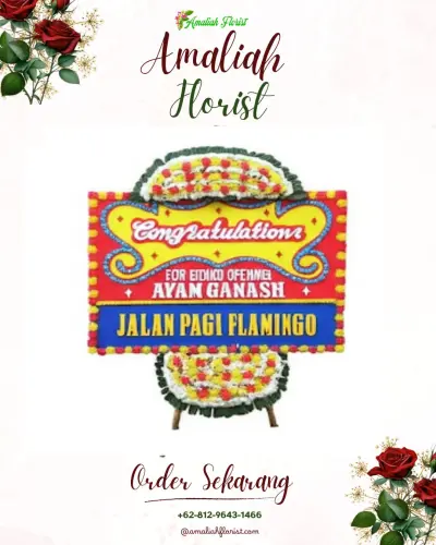 Bunga Papan Congratulation di Kedungrejo
